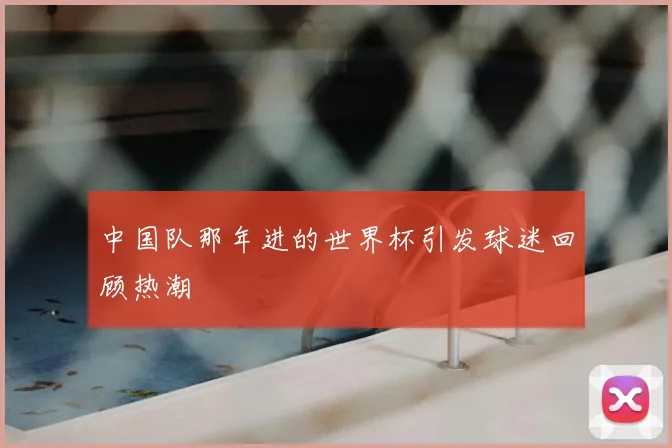 中国队那年进的世界杯引发球迷回顾热潮